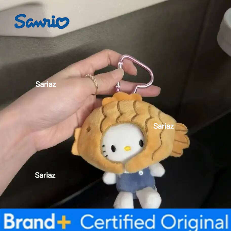 Sanrio Hot Selling New Style of Sea Bream Grilled Cat Cute Bag Plush Cartoon Doll Keychain Backpack Pendant H260105