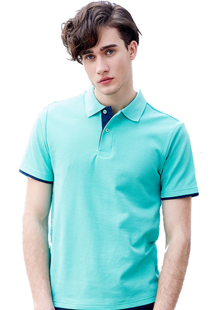 Solid Color King 1AC05 Double Hem Color Block Mens Polo Shirt 195g Unisex Summer Turn-Down Collar Short Sleeve Promotional Shirt