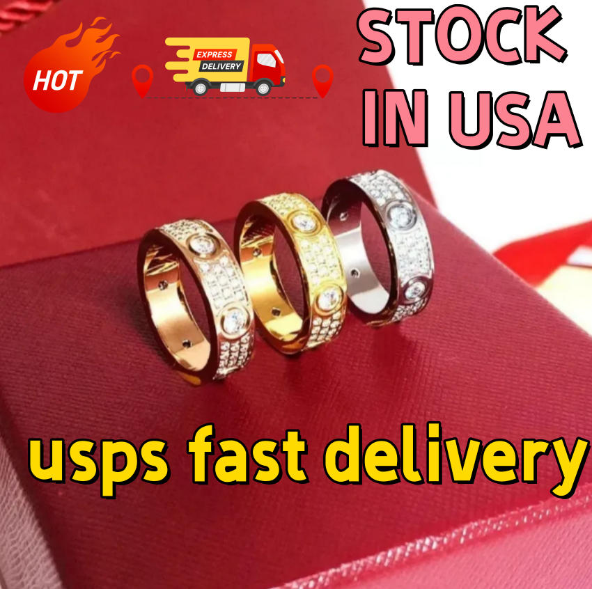 Ring designer ring Classic for Cluster Women diamonds Designer Jewelry love White Cross Stud Flower Wedding Rings size 5-11 very good