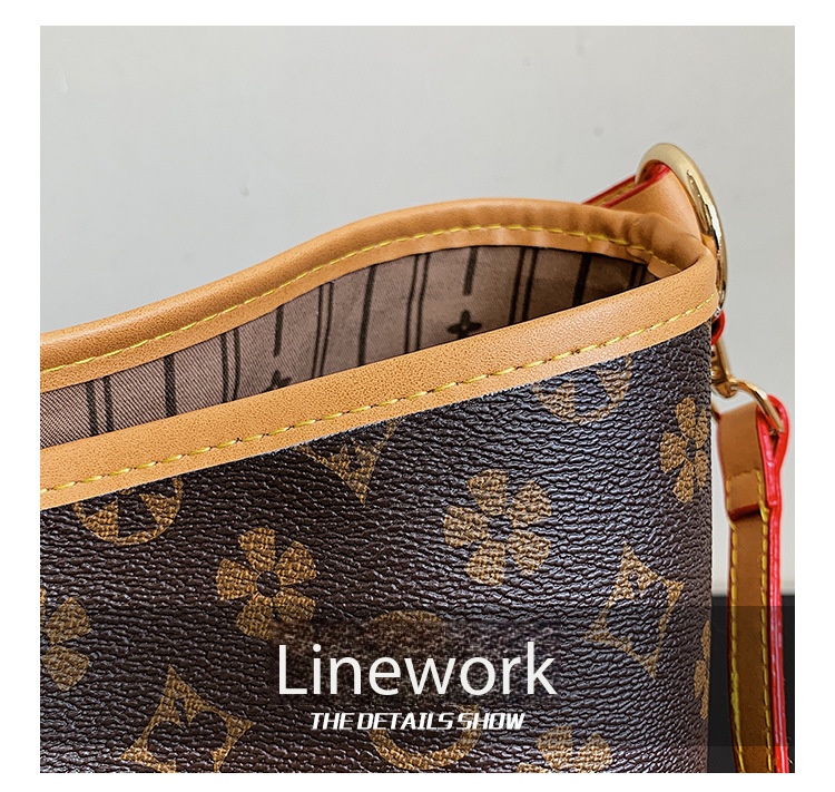 LUYIWEINASI Luxurys Shopping Tote Set Women Bags Handbag Shoulder Womens Composite Lvity Lady Clutch Tote Bag Female Coin Purse Wallet