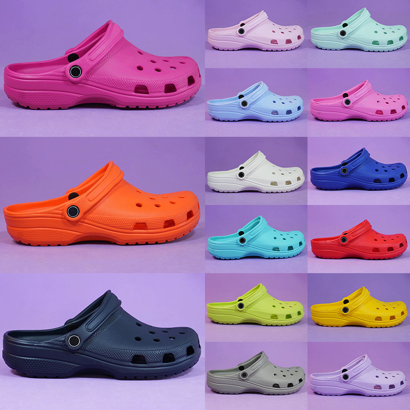 Free shipping slippers designer for men women popular durable beach sandals versatile non-slip hole shoes breathable slides