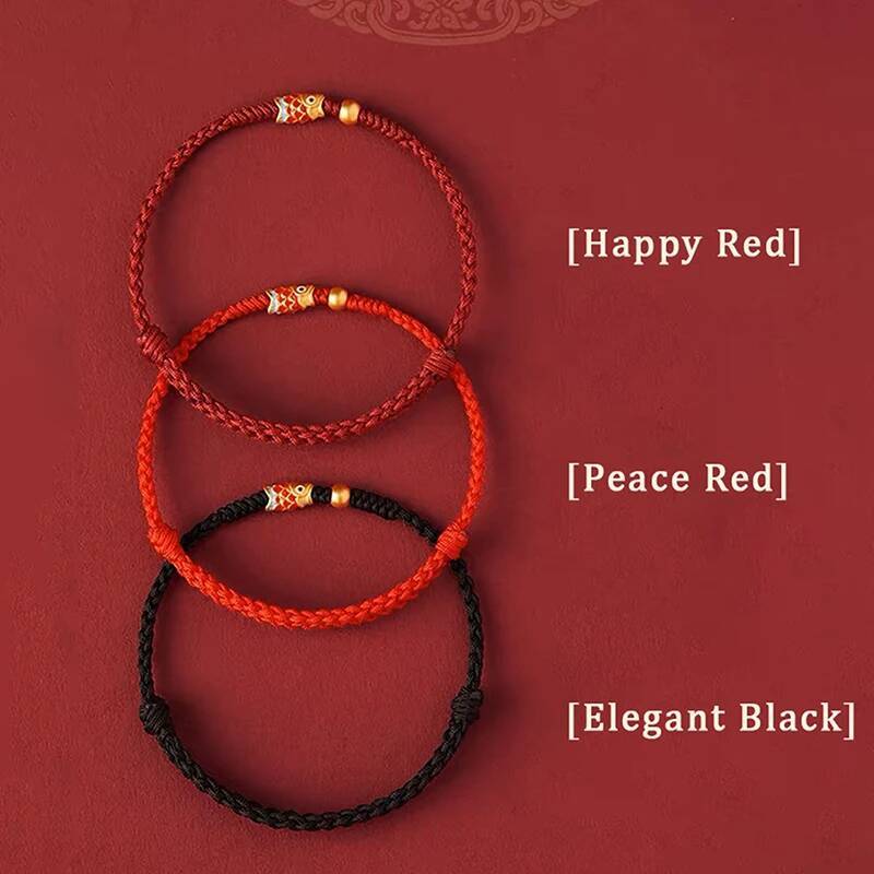 Fashion Hand Braided Koi Fish Lucky Hand-Woven Bangle For Women Best Friends Lovers Size Adjustable Bracelet Gift ddmynov