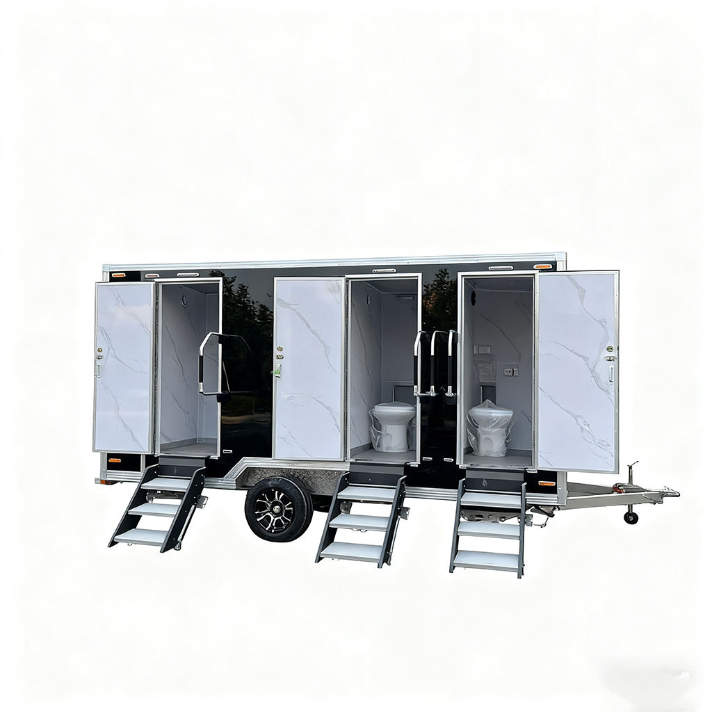 Mobile Washroom Toilet Portable Mobile Bathroom Renta Restroom Trailer for Sale