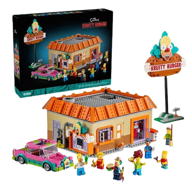 Cross-border new product 10352 Simpson Family: Kusti Burger Shop Building Block Toy Gift