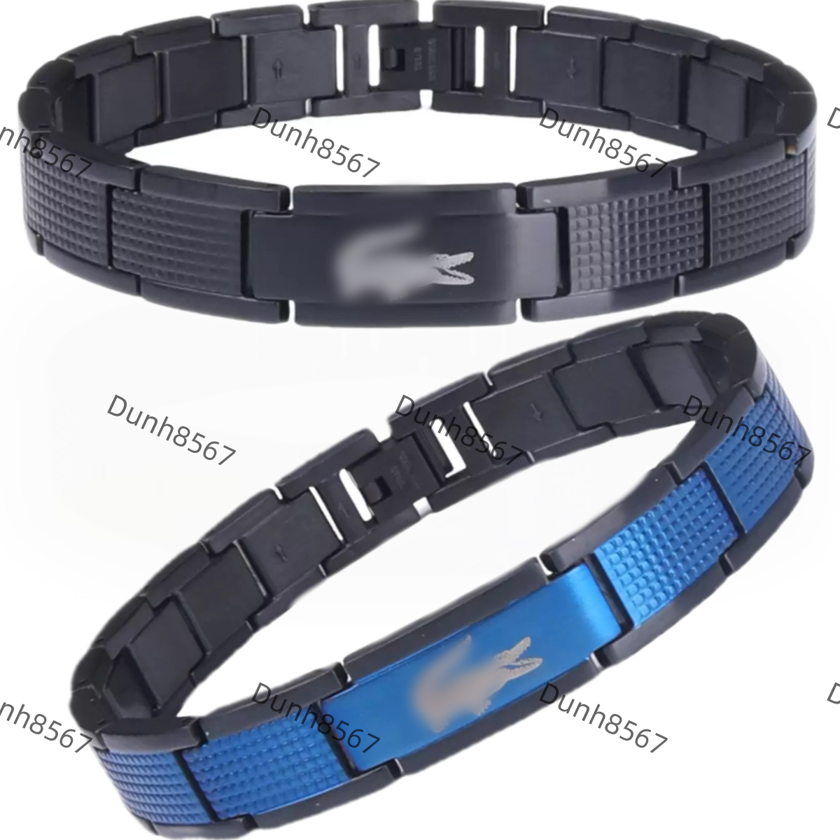 Designer Lacotses Crocodile bracelet titanium steel strap bracelet stainless steel non-fading adjustable