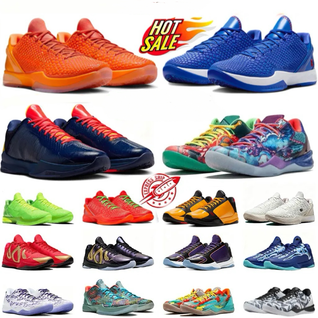 Top Quality Black Mamba 8 6 5 Potro Reverse Grinch Basketball Shoes Mambacita Think Pink X-Ray Easter Del Sol for Men Women Big Kids Trainers Outdoor Sports Sneakers