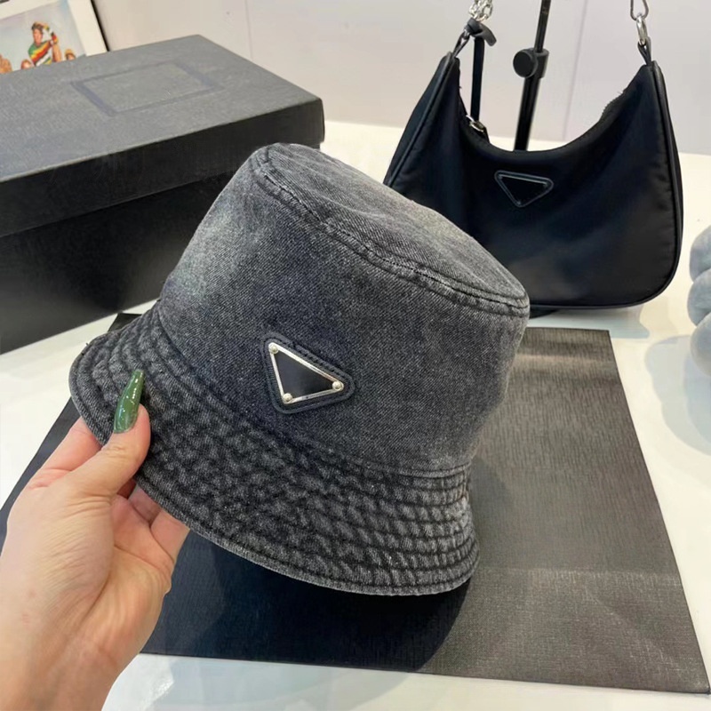 Designer Wash Jeans Fisherman's Hat Outdoor Travel Sun Hat Couple with the Same Fashion Basin Cap Breathable Sun Visor