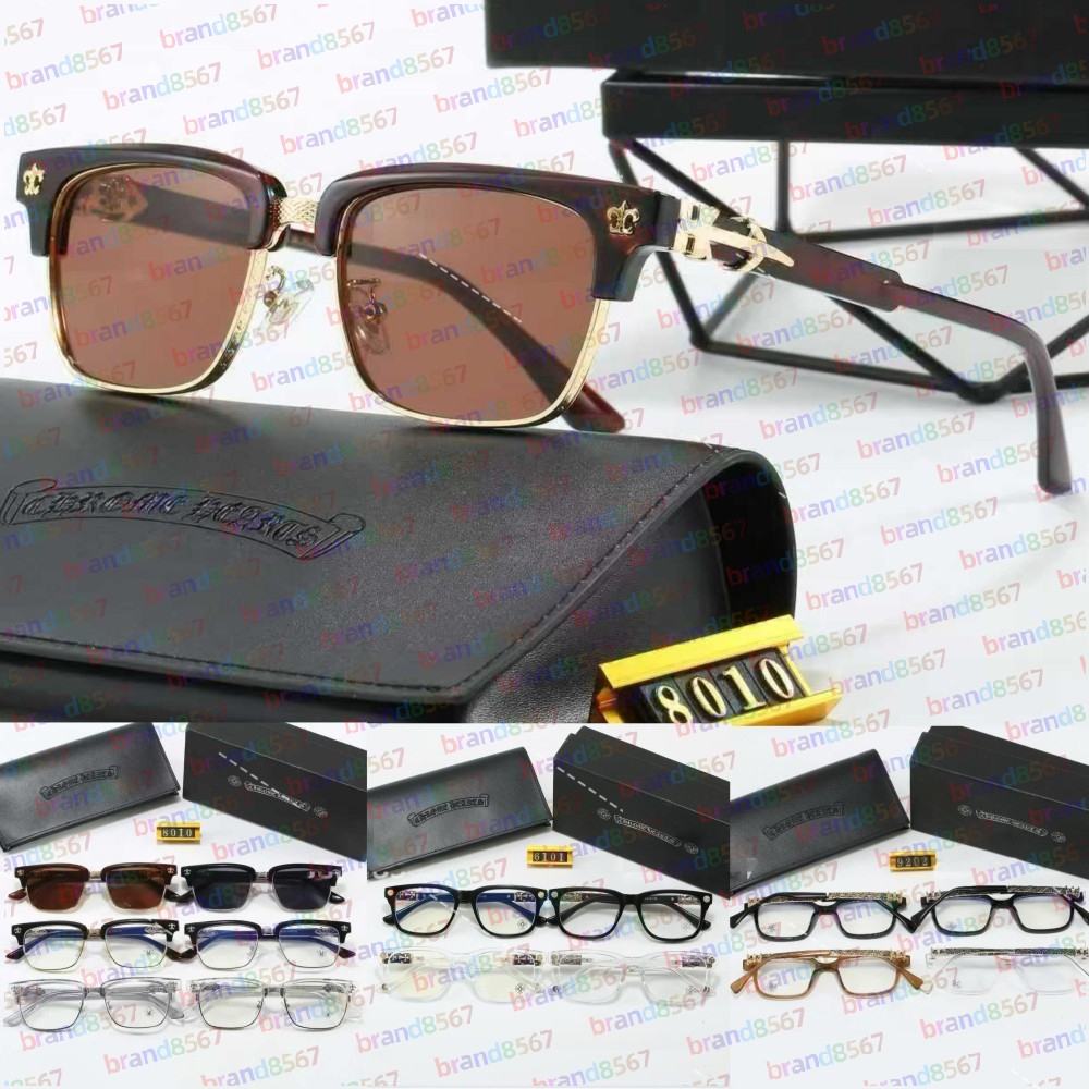 Chrome Sunglasses Cross Sunglasses Luxury Designer Glasses Sunglasses For Women glasses Frames Men Fashion Plate Eyeglass 2273/8010