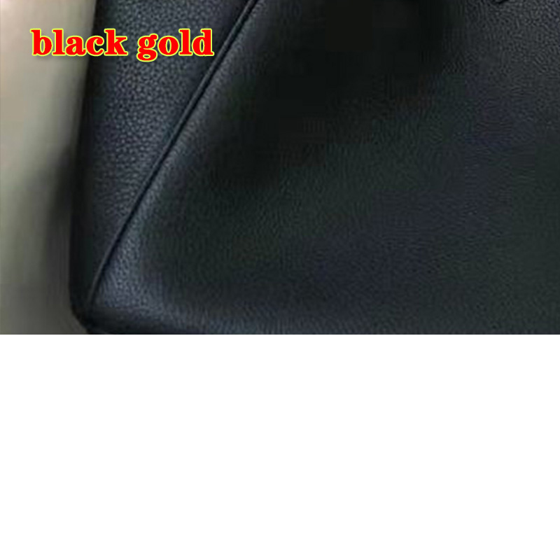 luxurys tote bag womens handbags totes handbag purses shoulder crossbody messenger cowhide Genuine leather fashion gold messenger graceful clutch Bag Black