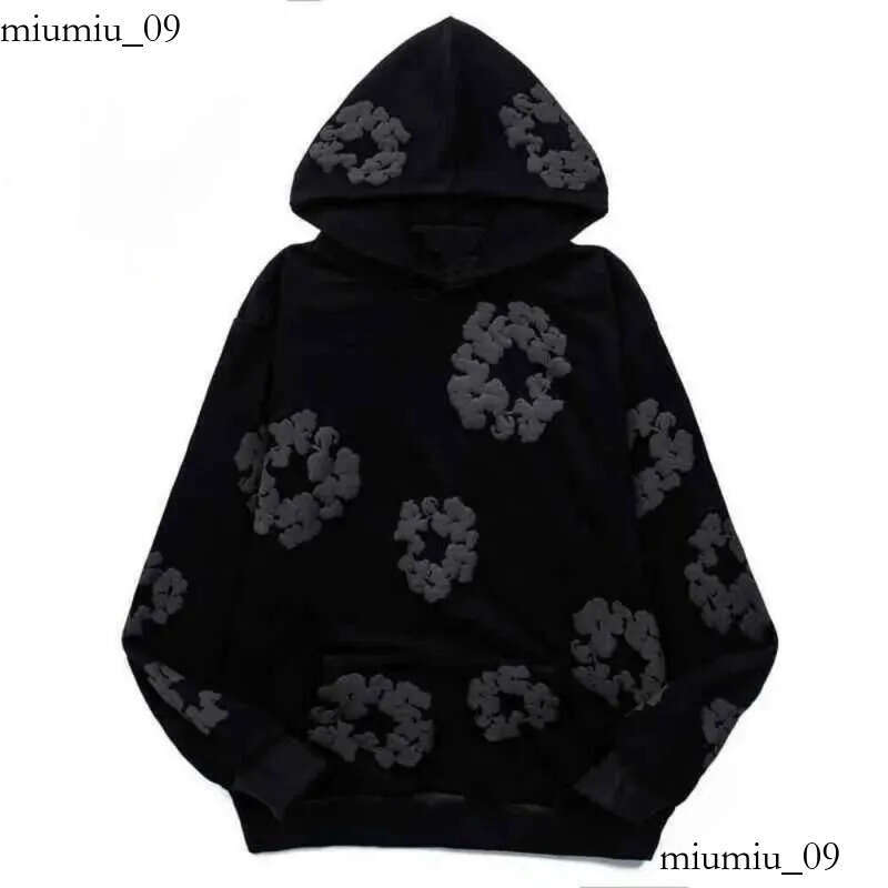 Hoodies Cotton Wreath Sweatshirts Tearly Hoodie Foam Printed Y2k Casual Puff Flower Pullover Kapok Clothing Long Sleve Fashion Streetwear 3D99