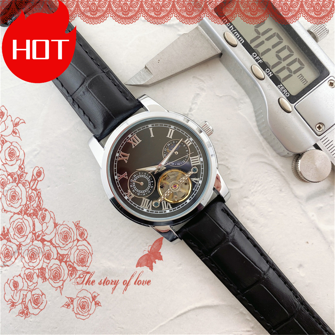 Mens LONGINity MASTER Automatic Movement Tourbillon watch multifunction Wristwatch Designers Men Watches Stainless 2026 Steel Wristwatches Montre de luxe #525