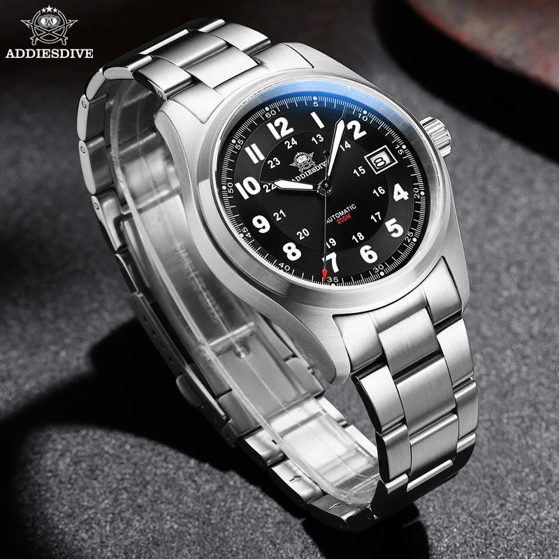 ADDIESDIVE Luxurious Mens Automatic Watch NH35A Mechanical Watch Sapphire Glass 200m Waterproof Analog Luminous Watches AD2048 260114