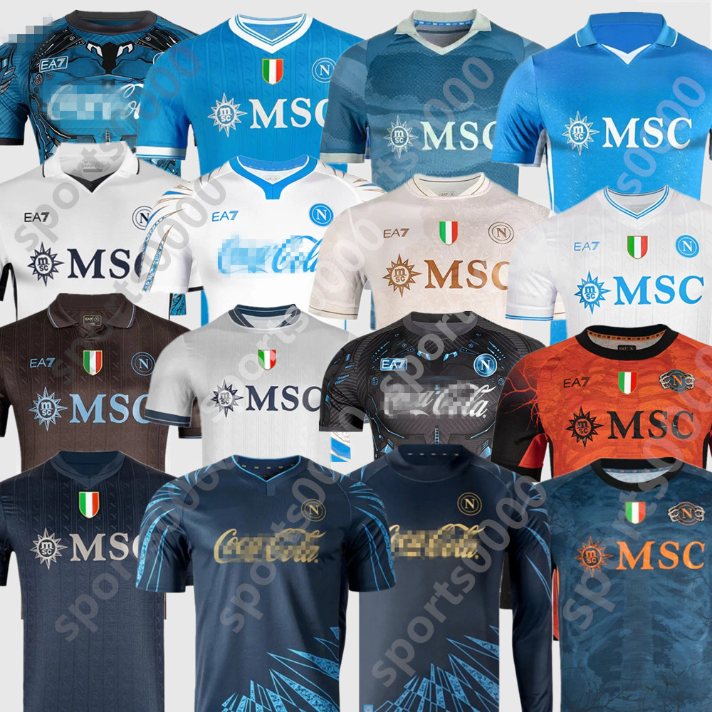 25 26 Maglia SSC Napoli Cyborg Training Soccer Jerseys 2025 2026 Naples Home Away Fans Player Football Shirt Kit tops Men kids DE BRUYNE Buongiorno Neres