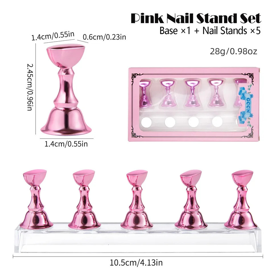 Nail Art Kit Dotting Pen Liner Brush Magnetic Nail Stand 14-Piece Professional Manicure Tools Set for DIY Home Salon 260119 - view 3