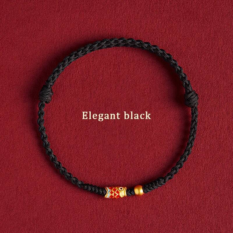 Fashion Hand Braided Koi Fish Lucky Hand-Woven Bangle For Women Best Friends Lovers Size Adjustable Bracelet Gift ddmynov