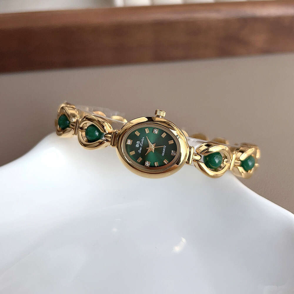 With Box New Dainty Gold two tone watches for women Design Bracelet Watch Free gift