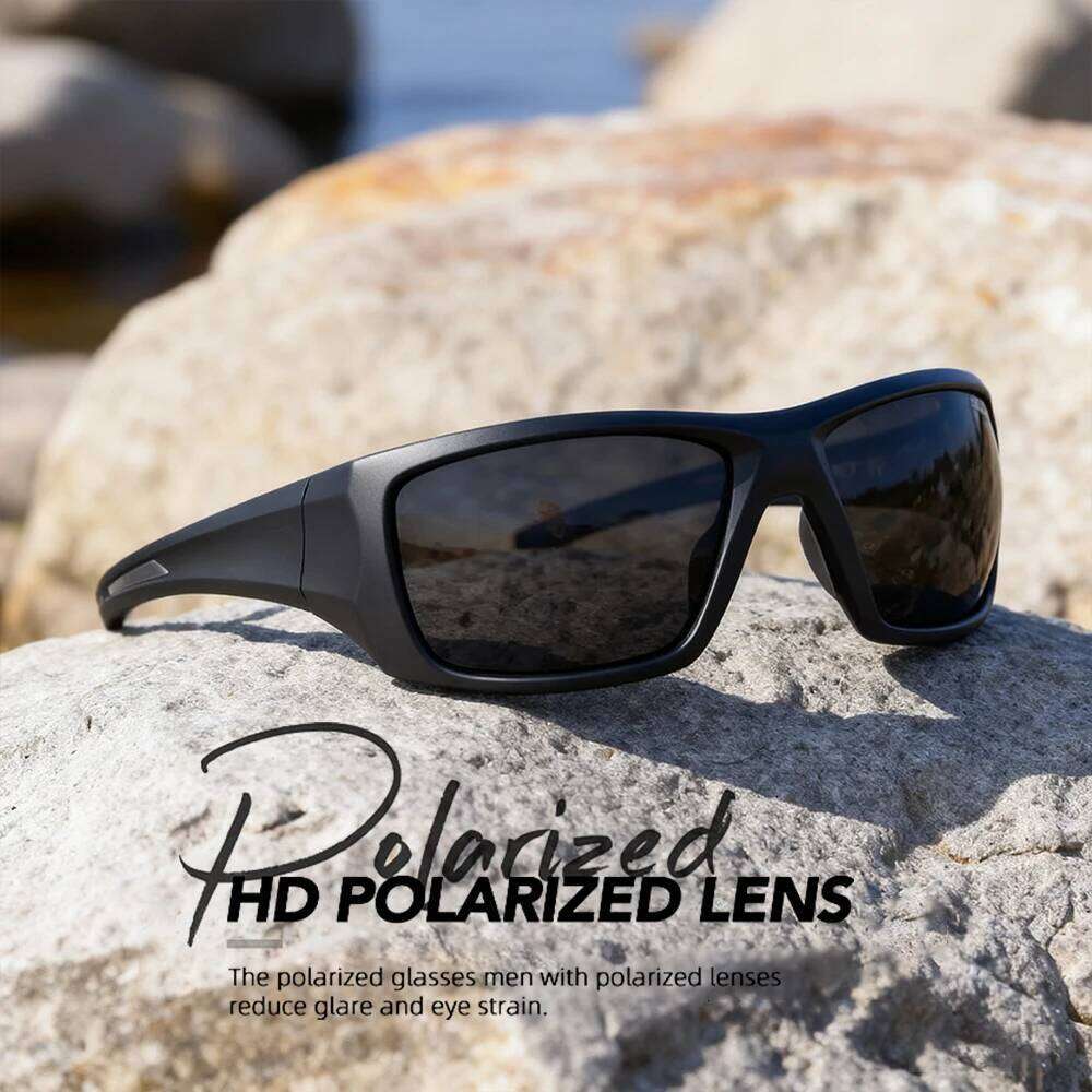 Windproof Sports Sunglasses - Polarized, UV400 Protection, Wraparound Design Men & Women-Ideal for Cycling, Running,fishing 26W0122