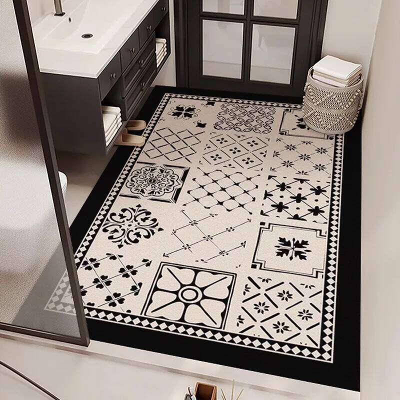 Floor Mat, Fully Covered With Anti-Slip Diatomite Carpet At The Bathroom Entrance For Home Decoration