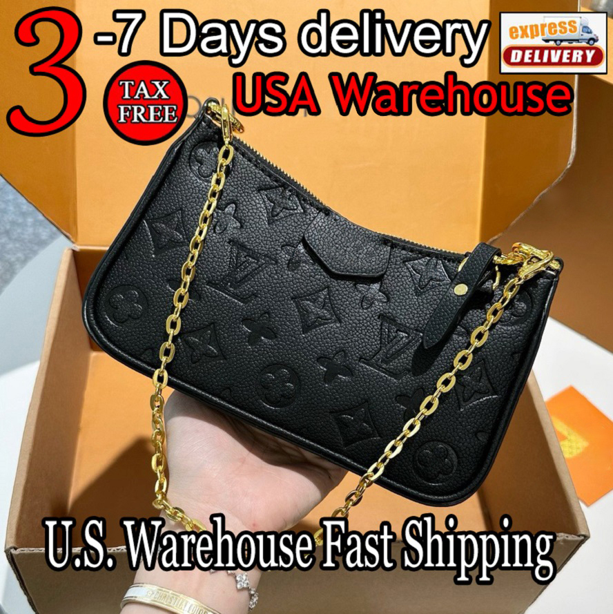 Easy pouch on strap designer bag luxury bag shoulder bag high quality old flower chain handbag fashion crossbody bag ladies designer leather embossed purse 10A
