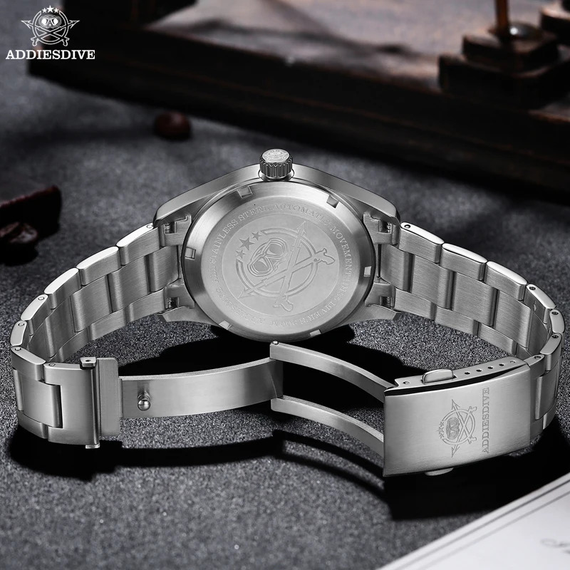 ADDIESDIVE Luxurious Mens Automatic Watch NH35A Mechanical Watch Sapphire Glass 200m Waterproof Analog Luminous Watches AD2048 260114