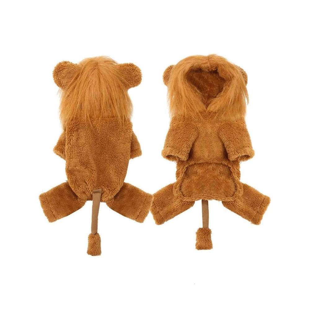 Famous brand Lion Costume Cats Kitten Funny Pet Clothing Cute Fancy Dress with Bow Tie Mane for Small Dogs Halloween Christmas Photo pupakaIK