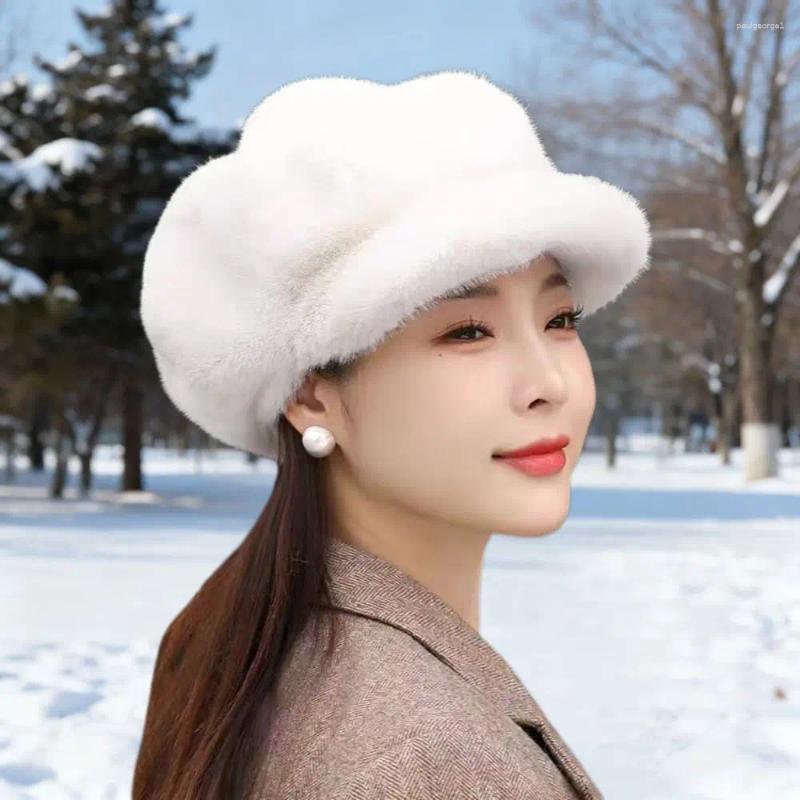 Berets Winter Fur O… - image