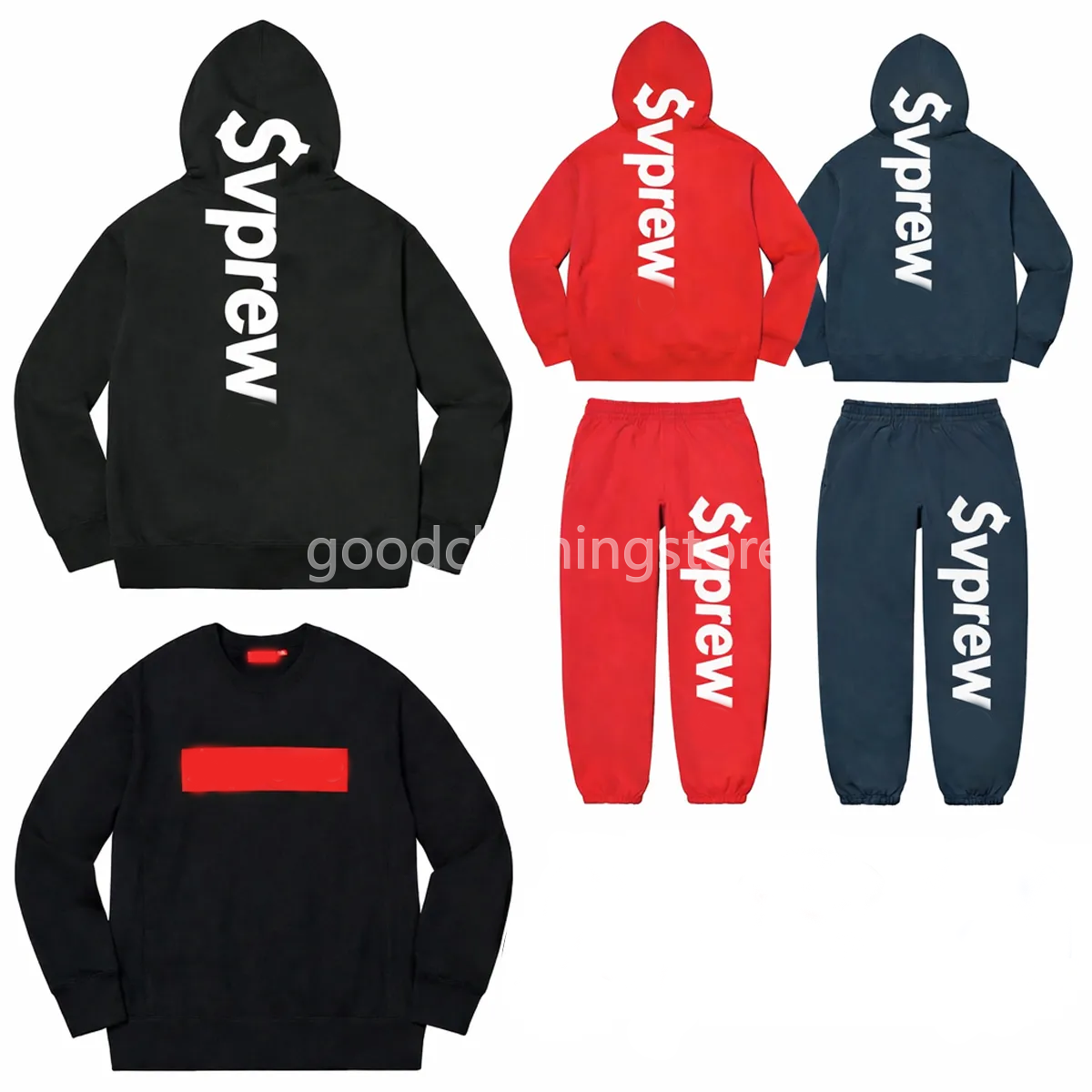 Designer Hoodie Clothes Men Sweatshirts Women supr hoodies T Shirt Tee American street fashion letter embroidery pure cotton plus sweat absorbing Top Quality