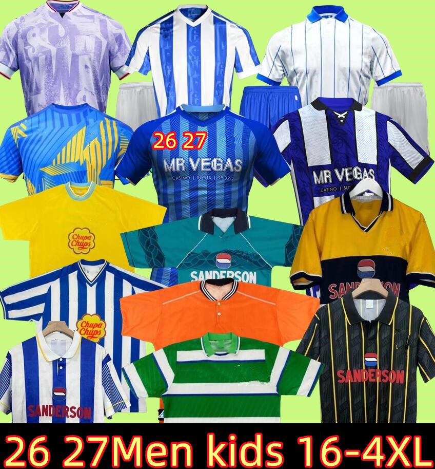 3XL 4XL 25 26 27 Sheffields Wednesdays soccer jerseys 2026 2027 Will Vaulks Callum Paterson Michael Smith Tyreeq Bakinson Mallik Wilks football shirts 94 95 97 retro