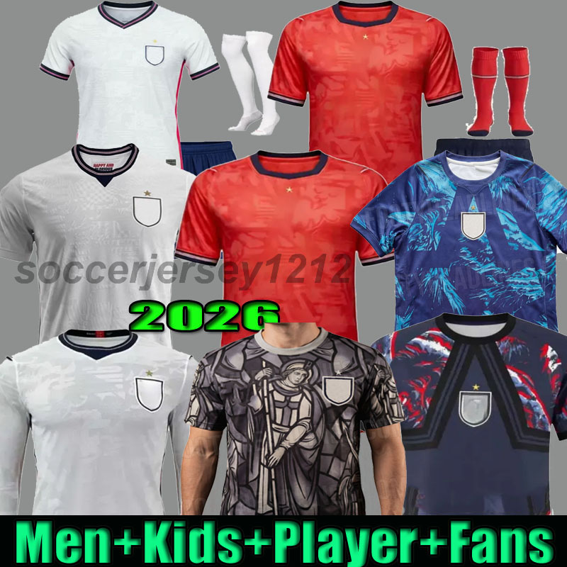 24 25 26 BELLINGHAM EnglANds Soccer jerseys 2026 Player Fans KANE SAKA MOUNT Palmer FODEN Football Shirts Men kids Women player fans Kits 2025 2024 Kits set