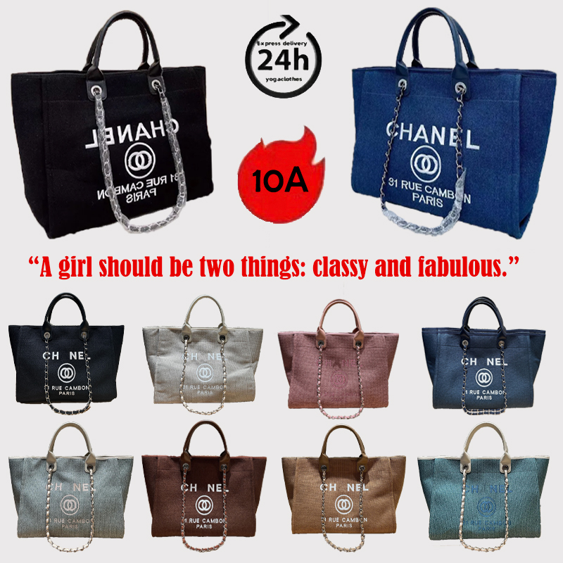 2026 Designer Bags Canvas Beach Tote Bag for Women unisex Luxury Summer Travel Handbag Shopping Tote bag Large capacity Versatile Fashion Purse pearl letters bags