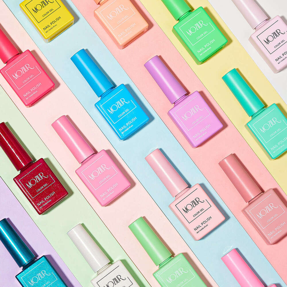 Colored bottle nail polish glue Koudan nail polish phototherapy glue nail salon special nail polish glue set 15ml Q260122