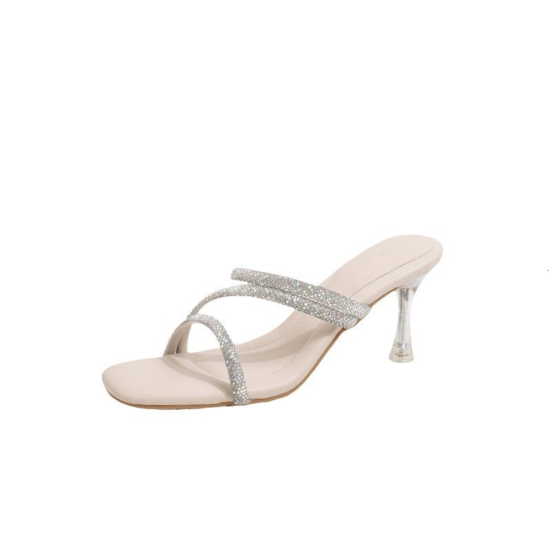 French retro square head thick heel shoes trend metal buckle shallow mouth high heels womens professional shoes heels 250401