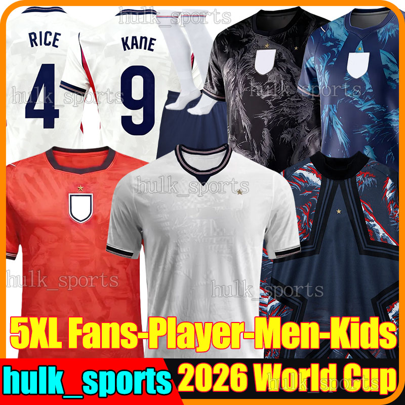 5XL 26/27 eNGLanD KANE soccer jerseys 2026 World Cup RICE EZE BOWEN RASHFORD ROGERS KONSA GUEHI HENDERSON BURN PICKFORD men women kids kit socks sets football shirts