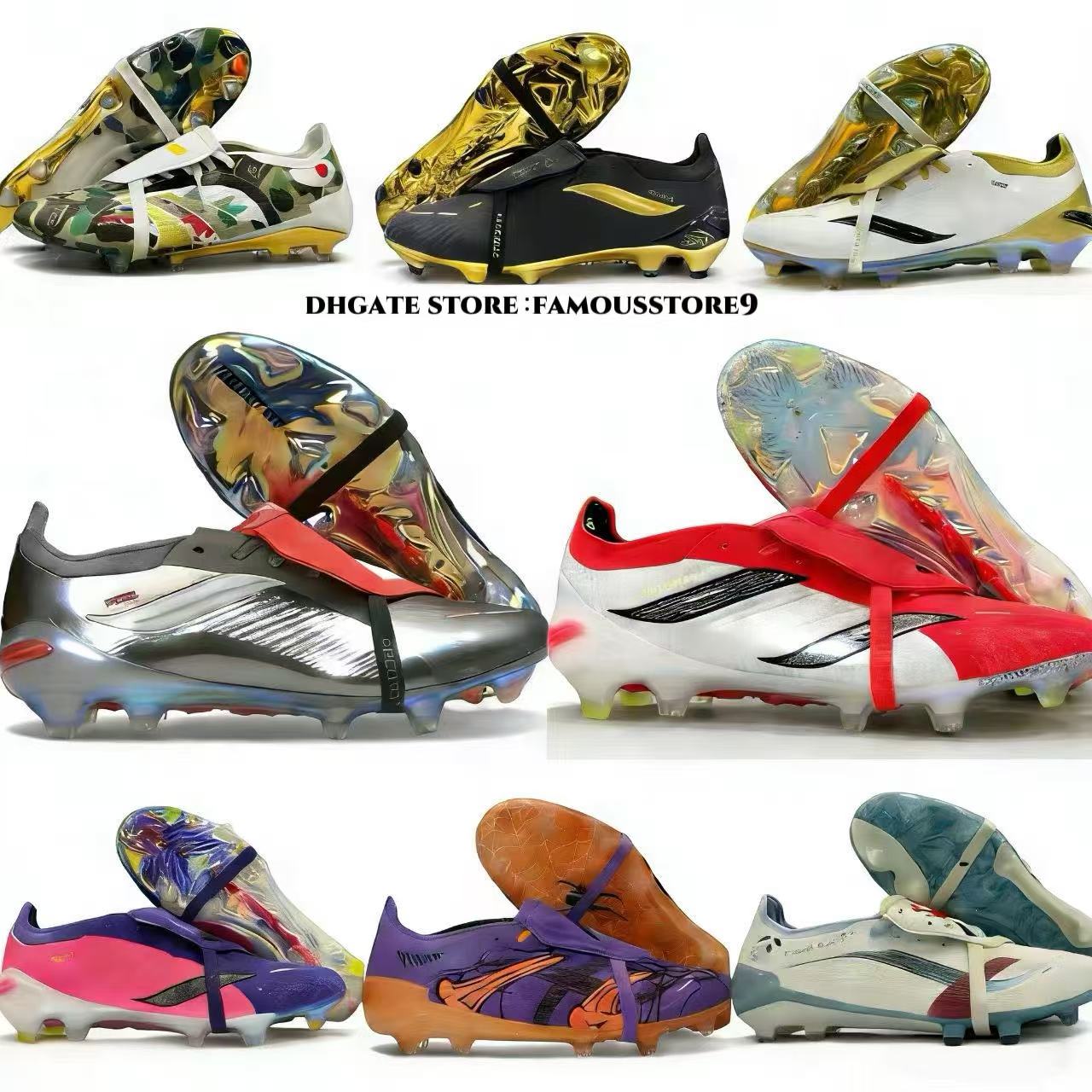 TOP Pradetor 26 Football Boots Coral Blaze Pedri Preditors 26 Black Football Shoes Immortal DNA Estelar Boots Jude Bellingham Signal Coral Soccer Cleats