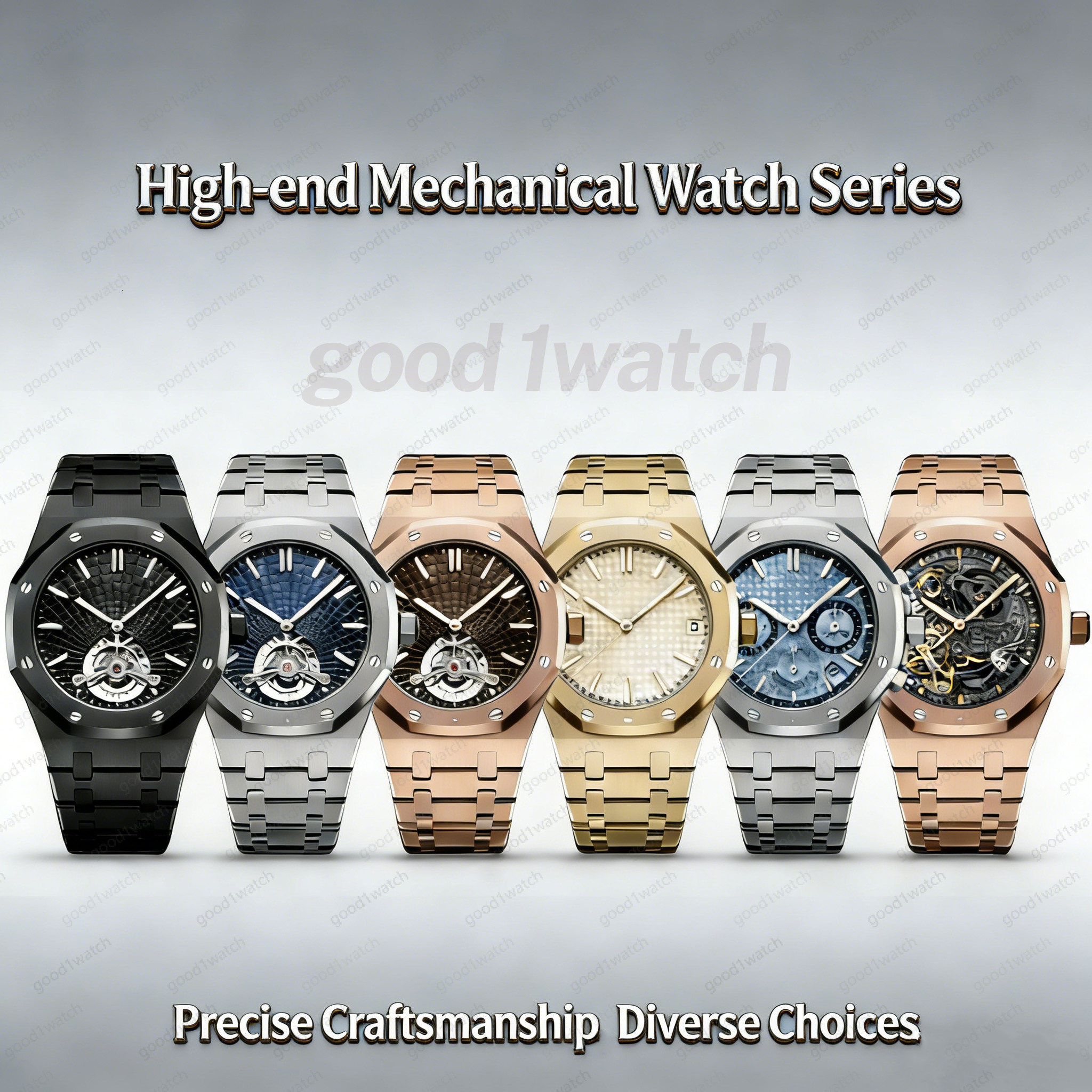 High-end Luxury Designer Men's Watch 5A Grade Fully Automatic Mechanical Movement Stainless Steel Strap Sapphire Crystal Daily Water Resistance