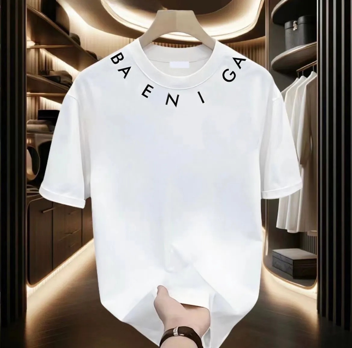 26ss Summer short-sleeved casual new T-shirt brand designer luxurious men's fashion printed round-neck T-shirt cotton comfortable short-sleeved women's T-shirt
