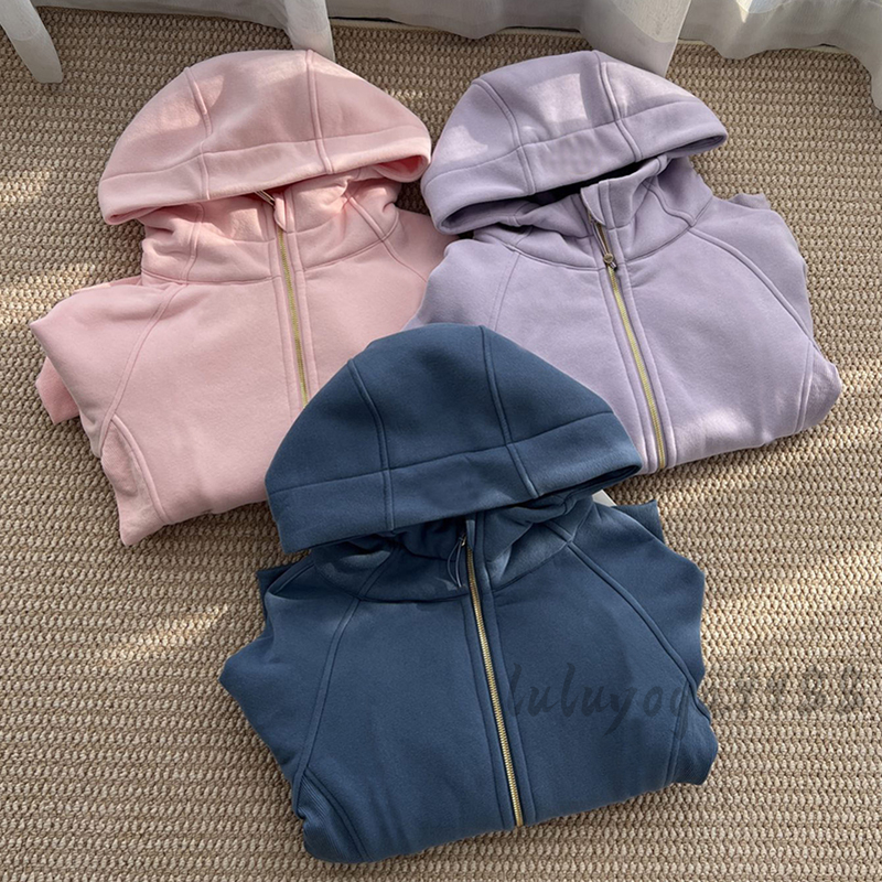 Thick Womens Hoodies Oversized Half Zipper Sweatshirt Shaping Waist Jacket Design Ladies Top Loose Short Style With Fleece Warm Long Sleeved Hoody Outfit