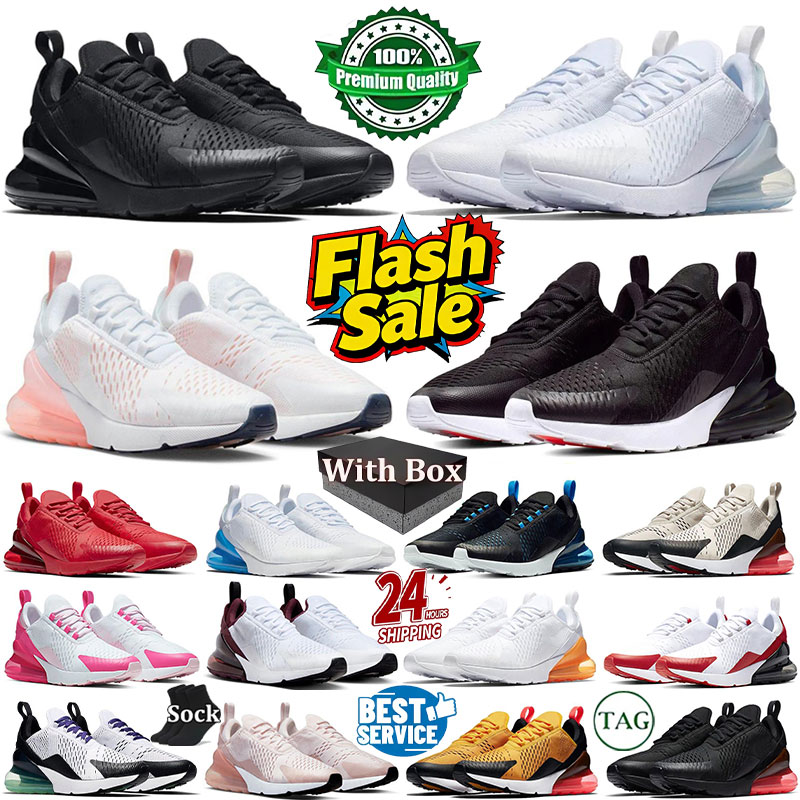 With box Designer Trainers 270s Running Shoes Mens Womens Outdoor sport shoetriple black White nemo Blue red Pink Sneakers Casual Shoes