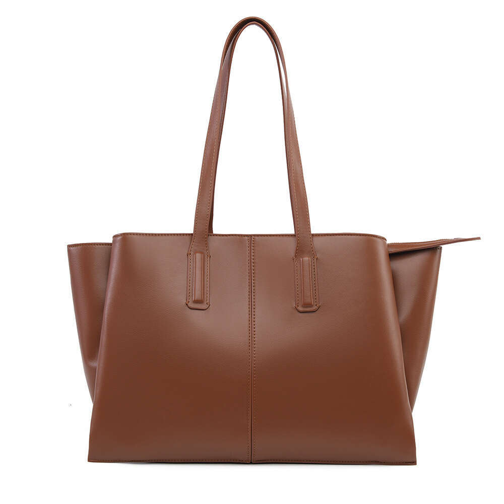 Cross-Border Autumn Winter New Women's Shoulder High-End Simple Fashion Large Capacity Tote Bag for Women