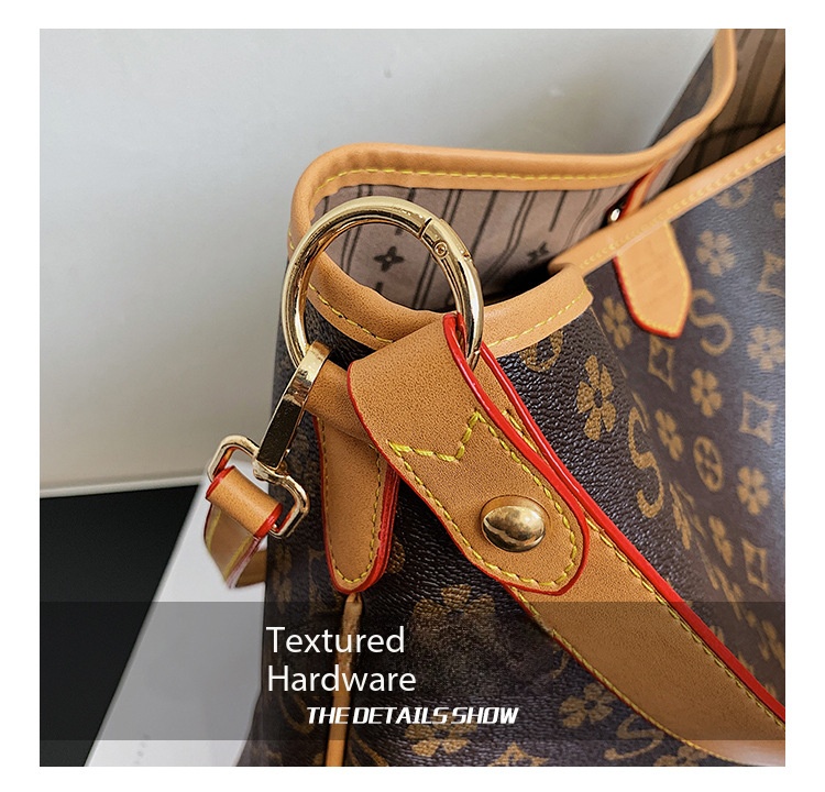 LUYIWEINASI Luxurys Shopping Tote Set Women Bags Handbag Shoulder Womens Composite Lvity Lady Clutch Tote Bag Female Coin Purse Wallet