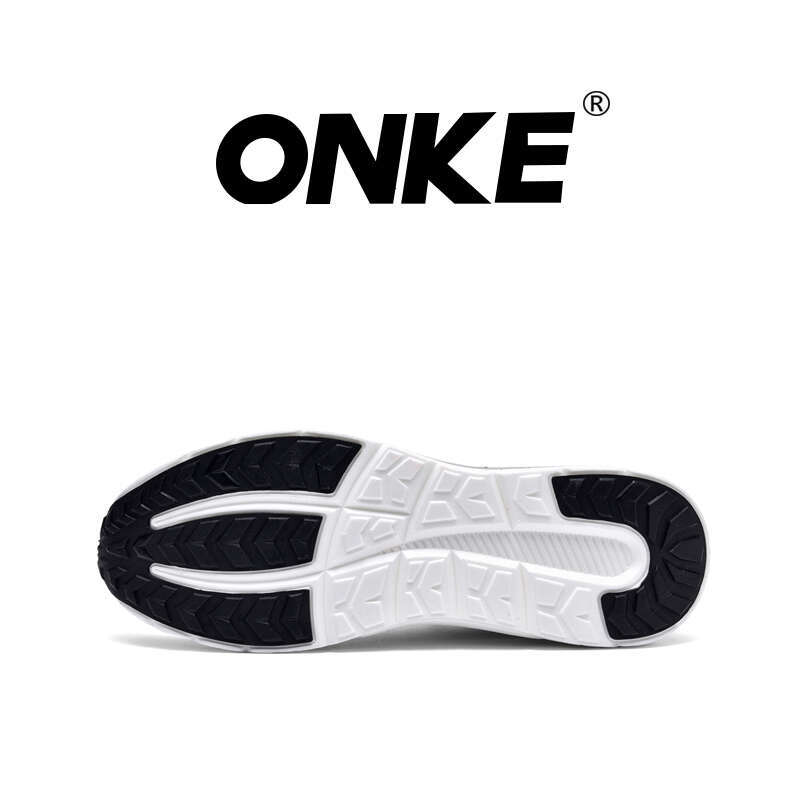 ONKE Hot Running Shock-Absorbing Lightweight Sports Shoes Breathable Silver Anti Slip Thick Sole Comfortable Sneakers For Men And Women GM70