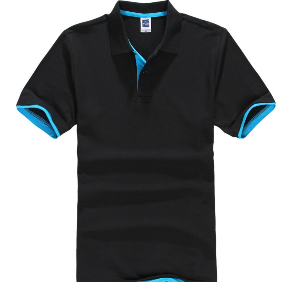 Solid Color King 1AC05 Double Hem Color Block Mens Polo Shirt 195g Unisex Summer Turn-Down Collar Short Sleeve Promotional Shirt