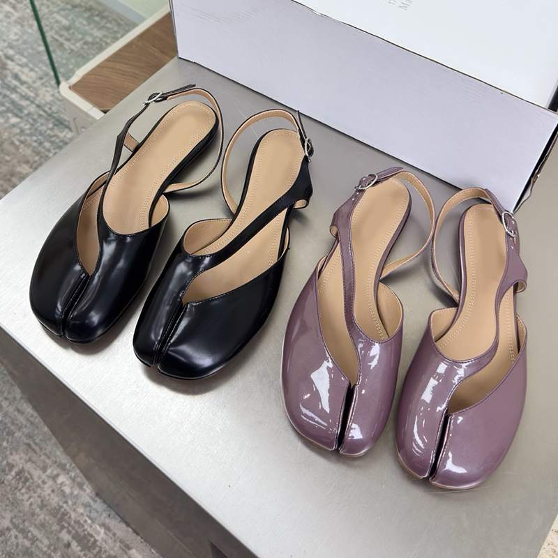 slingback heels designer ballet flats tabi shoes tabi flats ballet heels round high heels patent leather ballerina flats mary jane tabi leather ballerinas shoes