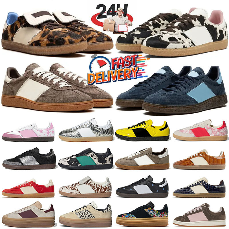 free shipping designer vegan casual shoes bold leopard Black White Gum Nylon Silver leather Red cream orange mens womens trainers outdoor sport Sneakers With box