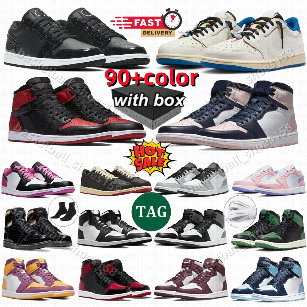 Basketball shoes 26 low trainers Casual shoes travis Black Phantom UNC Navy Mocha Obsidian travi 1s lucky green sneakers Outdoor travisscot shoe 1 With box men women