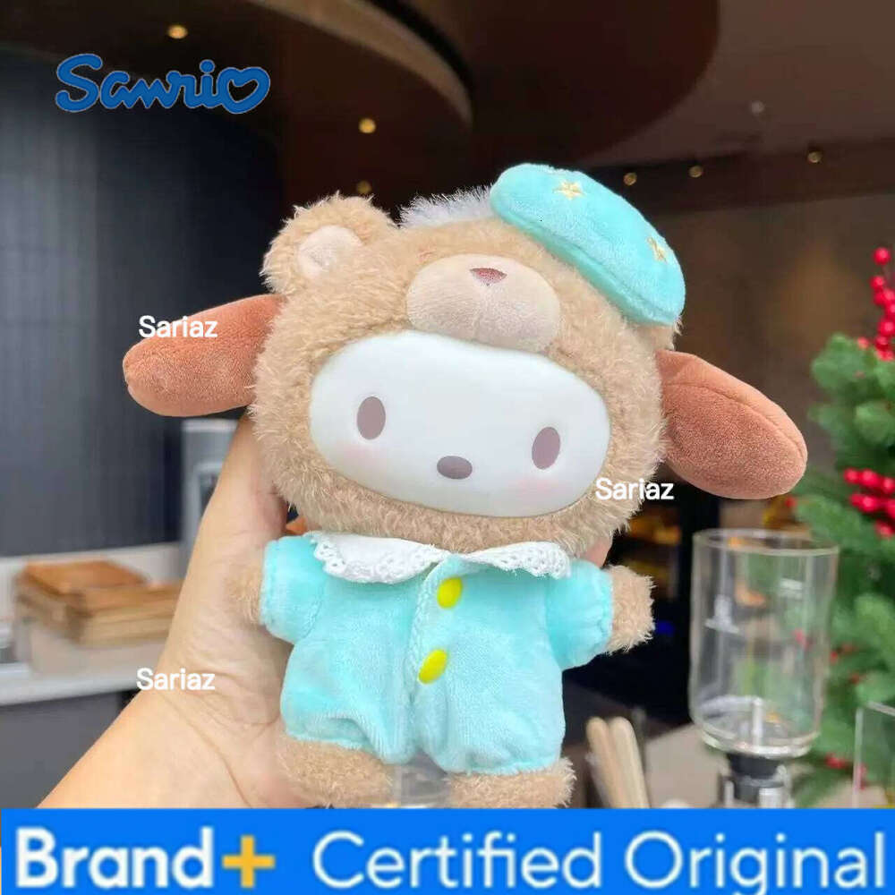 Sanrio Vinyl Plush Series Figure Cute My Melody Hello Kitty Latte Baby Pendant Birthday Gift Keychain Doll Toys H260105