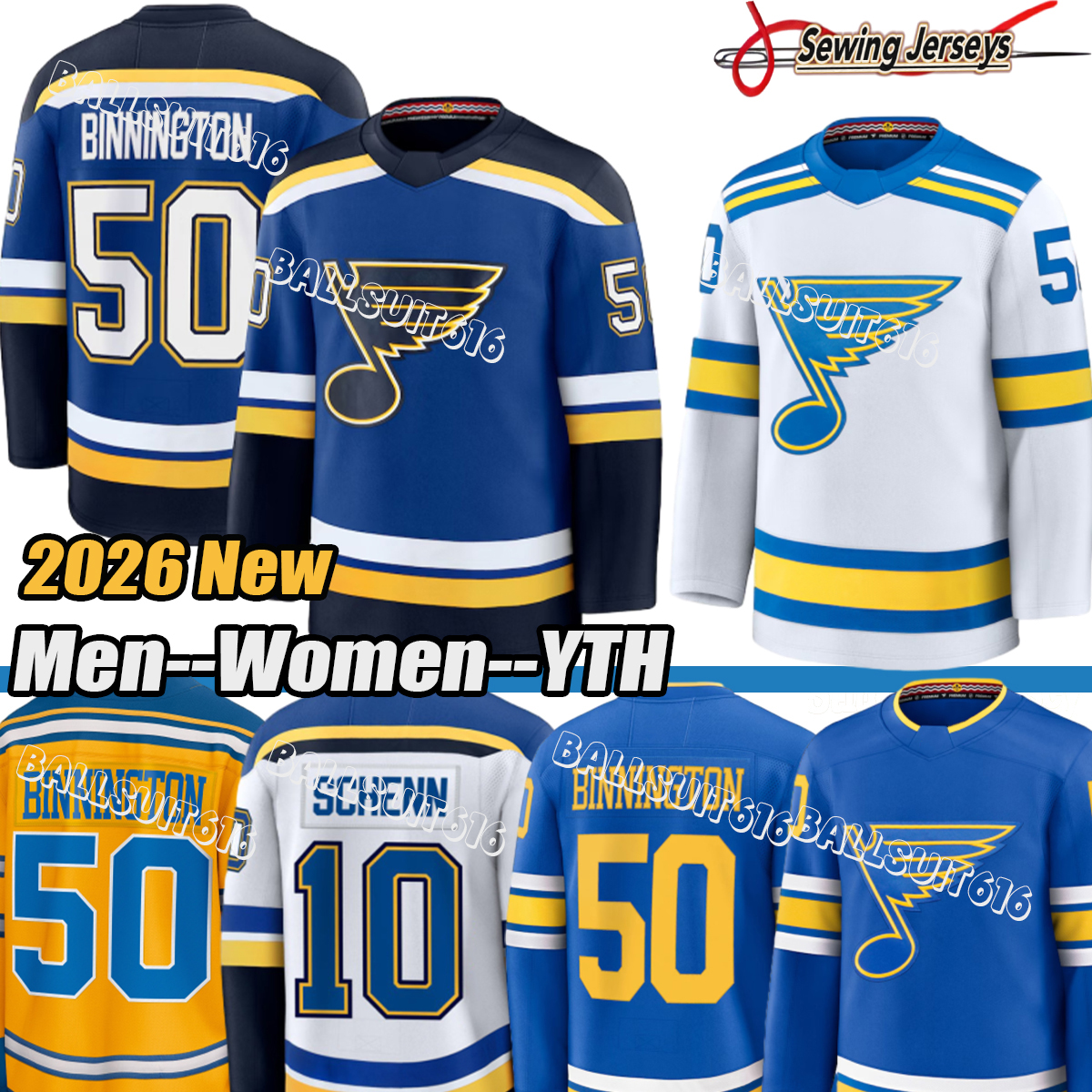 #18 Robert Thomas stl hockey jersey blues jersey 25# Kyrou Binnington Alexey Toropchenko Brayden Schenn Holloway Neighbours Colton Parayko Hockey Jerseys