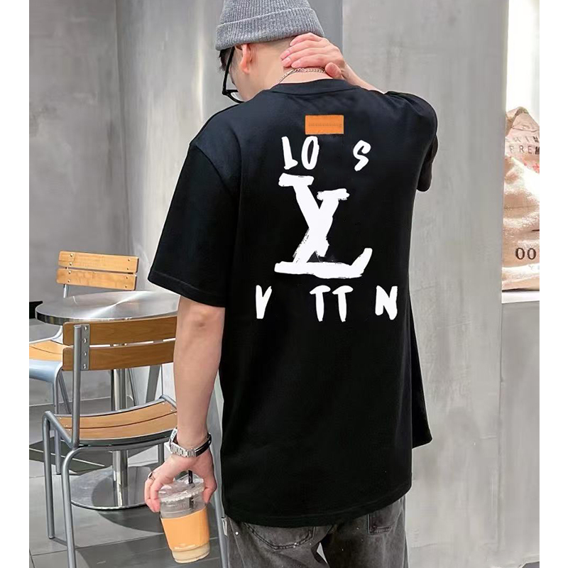 Designer Men's T Shirt for Mens Womens Shirts Fashion tshirt With Chest Letters Printed Casual Summer Short Sleeve Man Tees Tops Woman Clothing Black White Red Blue