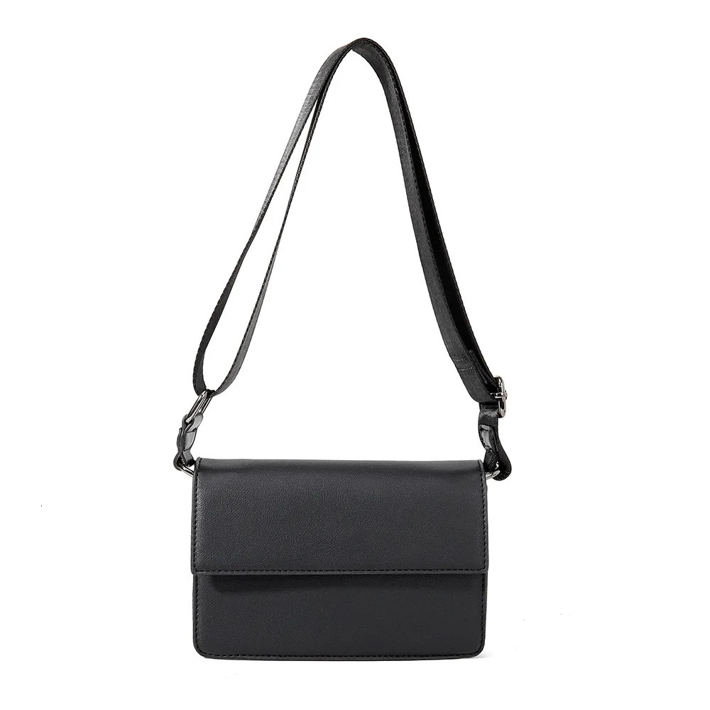 Leather Black Messenger Bag for Men Bags Casual Man Crossbody Bag er Male Bag Business Sling Pack Shoulder Bag 260121