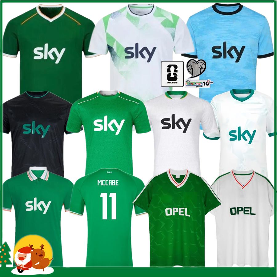 25 26 Ireland Home Green Soccer Jerseys Kit PARROTT DOHERTY DUFFY St.Patrick's Day 2025 2026 Ireland Tee Egan BRADY KEANE Hendrick McClean Football Shirt Men Kids kit